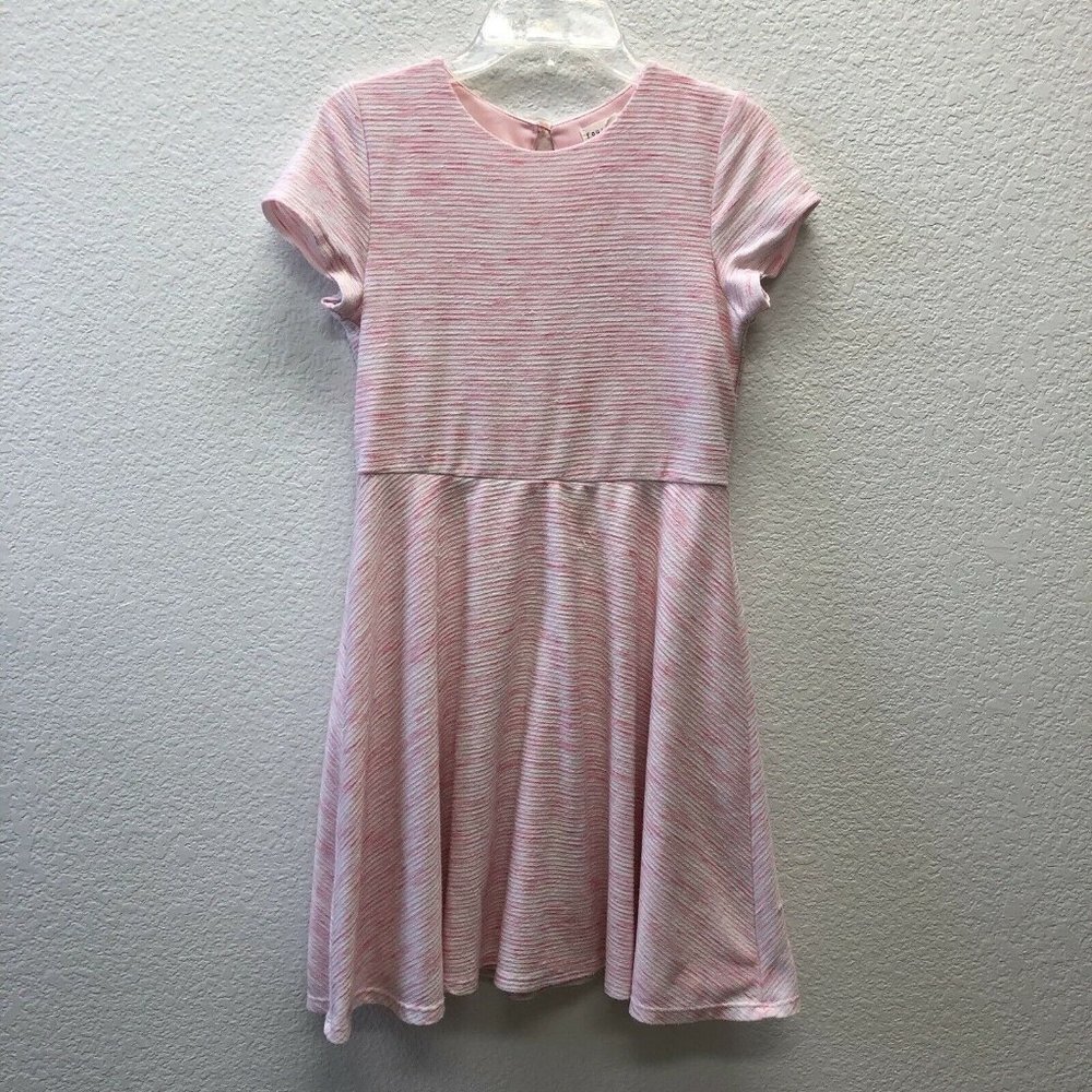 Four Threads Girls' L 12 Skater Dress Pink